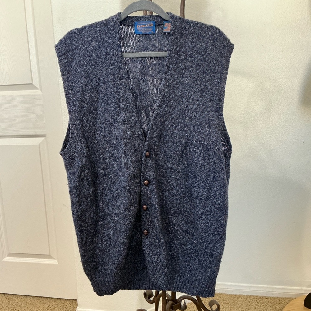 Classic Pendleton Cardigan Vest - image 3